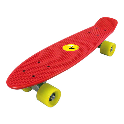 Skateboard FREEDOM - tavola in plastica - 57x15,2 cm - rossa