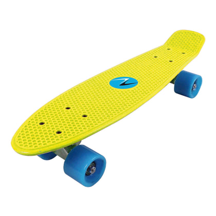 Skateboard FREEDOM - tavola in plastica - 57x15,2 cm - gialla