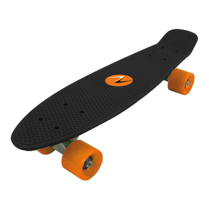 Skateboard FREEDOM - tavola in plastica - 57x15,2 cm - nera