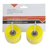 Coppia di ruote - gialle - 60x45 mm - PU - cuscinetti ABEC7 - per skateboard in polipropilene/ABS