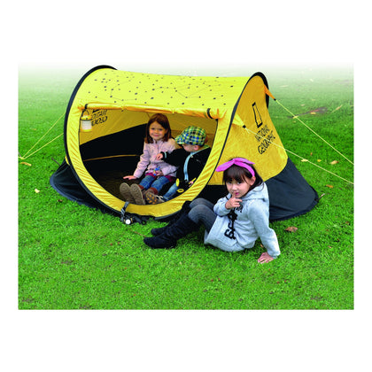 Set outdoor - tenda + binocolo 4x30 + lanterna LED 2in1
