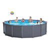 Piscina Tonda Frame Graphite con Pompa a Sabbia Ø cm. 478X124 H