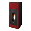 Stufa a Pellet Ilaria Hydro Kw 17,5 con Telecomando Colore Rosso