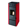 Stufa a Pellet 12/14 KW con telecomando - modello Martina - Rosso