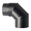 Gomito 90° Pesante per Stufa Col.Nero Opaco Ø cm. 12