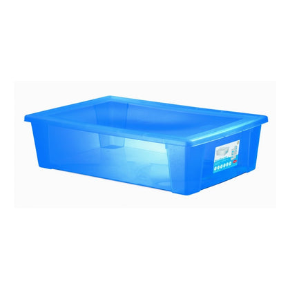 Contenitore Multiuso lt. 15 - cm. 39,5X29X17 H Col. Blu Cobalto