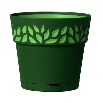 Vaso Cloe con Riserva D'Acqua Ø cm. 25X25 H Col. Grafite