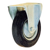 Ruota fissa in gomma con supporto per carrello industriale Ø100 mm - 51085