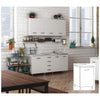 Mobile Base 1 Anta per cucina 40x50xh85 cm - bianco BFB40KIT