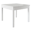 Tavolo Allungabile Apertura a libro 90/180x90xh79 cm Gambe 50x50 mm - Bianco BIFTR/90/BI