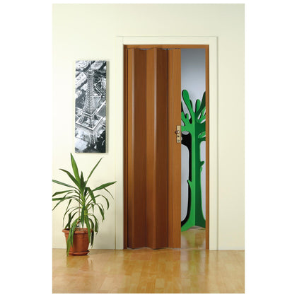 Porta a Soffietto - cm 83X214 Legno Scuro