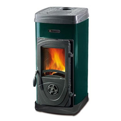 Stufa a Legna Fuoco Continuo Super Max - 6Kw - 172 M3 - Verde