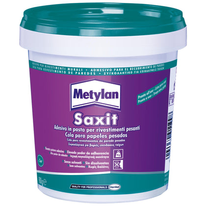 Metylan Saxit - Adesivo Acrilico per Incollaggio Rivestimenti Murali - 900 gr
