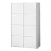 Armadio con 2 Ante Scorrevoli 122x64xh201 cm - Bianco Linea Verona 75280/034949