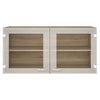 Pensile Mobile Cucina con 2 Ante in vetro 98x34xh54 cm - Legno 45518-AK