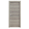 Porta a Battente Modello Microtec Rovere Grigio - 210x70 cm