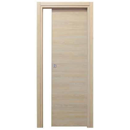 Porta Modello Microtec Scorrevole Rovere Sbiancato - 210x80 cm