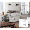 Pensile Mobile cucina 2 Ante con scolapiatti 80x30xh72 cm - Bianco BFC80KIT