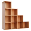 Libreria 10 Vani 121x29,5xh121 cm - colore ciliegio - modello cubo