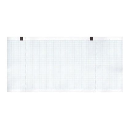 Carta Termica Ecg 130X27 mmxm - Rotolo Griglia Blu - 10 Rotoli