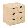 Cassettiera in legno con 6 cassetti 28x20xh28 cm - BLOC3X2