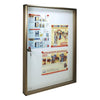 Bacheca Porta avvisi Magnetica con serratura 55x73x5 cm - colore bronzo - BC5