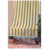 Tenda da sole antimosche 140xh250 cm in poliestere - bianco/giallo