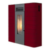 Stufa Pellet King Idro Slim 16Kw 320M3 - Serbatoio 19 Kg - Bordeaux