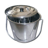 Cestino Acciaio Inox con Coperchio - 12 Litri - 1 Pz.