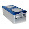 Container con Valvola Grande H200 mm - Blu Forato - 1 Pz.