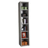 Libreria con 6 vani 35,7x44xh217 cm - colore cemento Linea Pratico LB4802K562