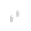 Coppia ganci appendiabiti da parete per bagno 28x26x26 mm - 8026 Junior