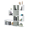 Libreria Zig-Zag - 4 Ripiani - 145X29X145H Cm - Grigio