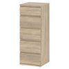 Cassettiera 5 cassetti NOVA - 40x40xh107 cm - Rovere - 71096/AKAK