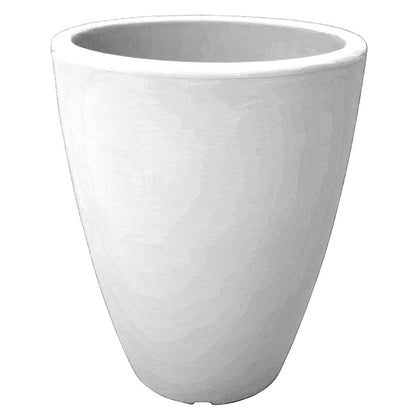 Vaso in resina per piante - Tondo 30xh38 cm - bianco ghiaccio