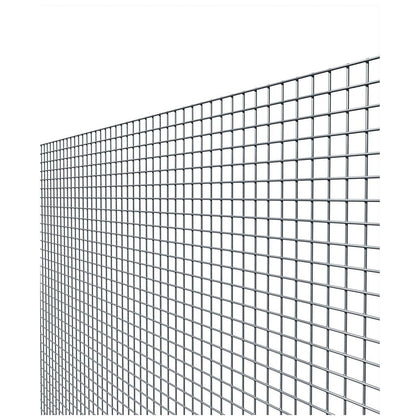 Rete recinzione elettrosaldata zincata - Maglia 8x8 mm / Filo Ø0,8 mm / H100 cm / Rotolo 25 metri