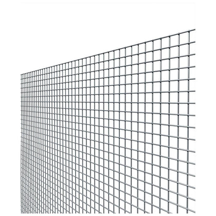Rete recinzione elettrosaldata zincata - Maglia 12x12 mm / Filo Ø1,45 mm / H100 cm / Rotolo 25 metri