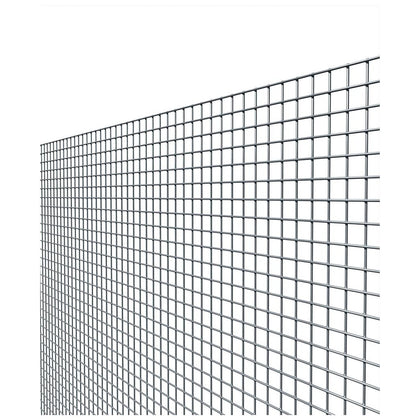 Rete recinzione elettrosaldata zincata - Maglia 12x12 mm / Filo Ø1,05 mm / H100 cm / Rotolo 25 metri