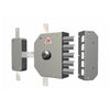 Serratura Porta Blindata con Cilindro Chiusura Quintupla 5 Catenacci + Chiave - Entrata 60 mm Mano Sinistra - 3300C-02N