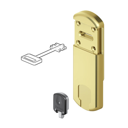Defender Magnetico - Protezione per serrature - chiave a doppia mappa - cromo satinato - MG220 4W