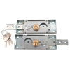 Coppia serrature laterali per serrande avvolgibili - DX + SX - Scatola 155x55 mm - A711