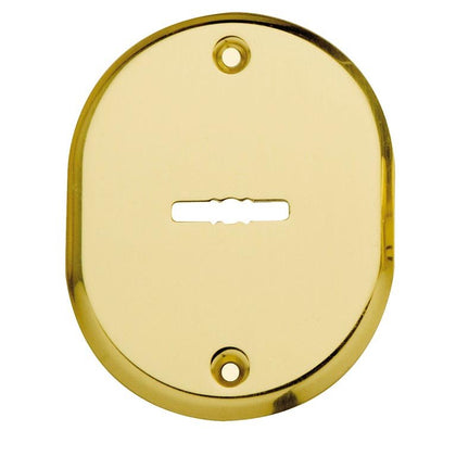 Bocchetta con fori per serratura 70x90 mm D.M. - oro