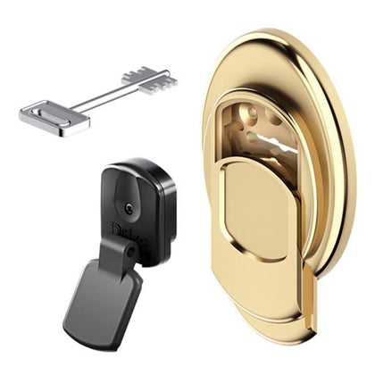Monolito magnetico protezione serratura a doppia mappa + 2 chiavi magnetiche - oro lucido - MG3551DM