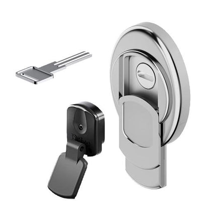 Monolito Magnetico protezione protezione serrature a cilindro + 2 chiavi magnetiche - Cromo satinato  - MG3551B