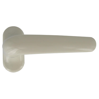 Maniglia per infissi in alluminio - bianco perla - Quadro 8 mm - RAL1013