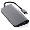 Adattatore Type C Multiport Spacegr Hdmi4K-Mdp4K-3Usb3-Usbcpow-Gbit-Sd
